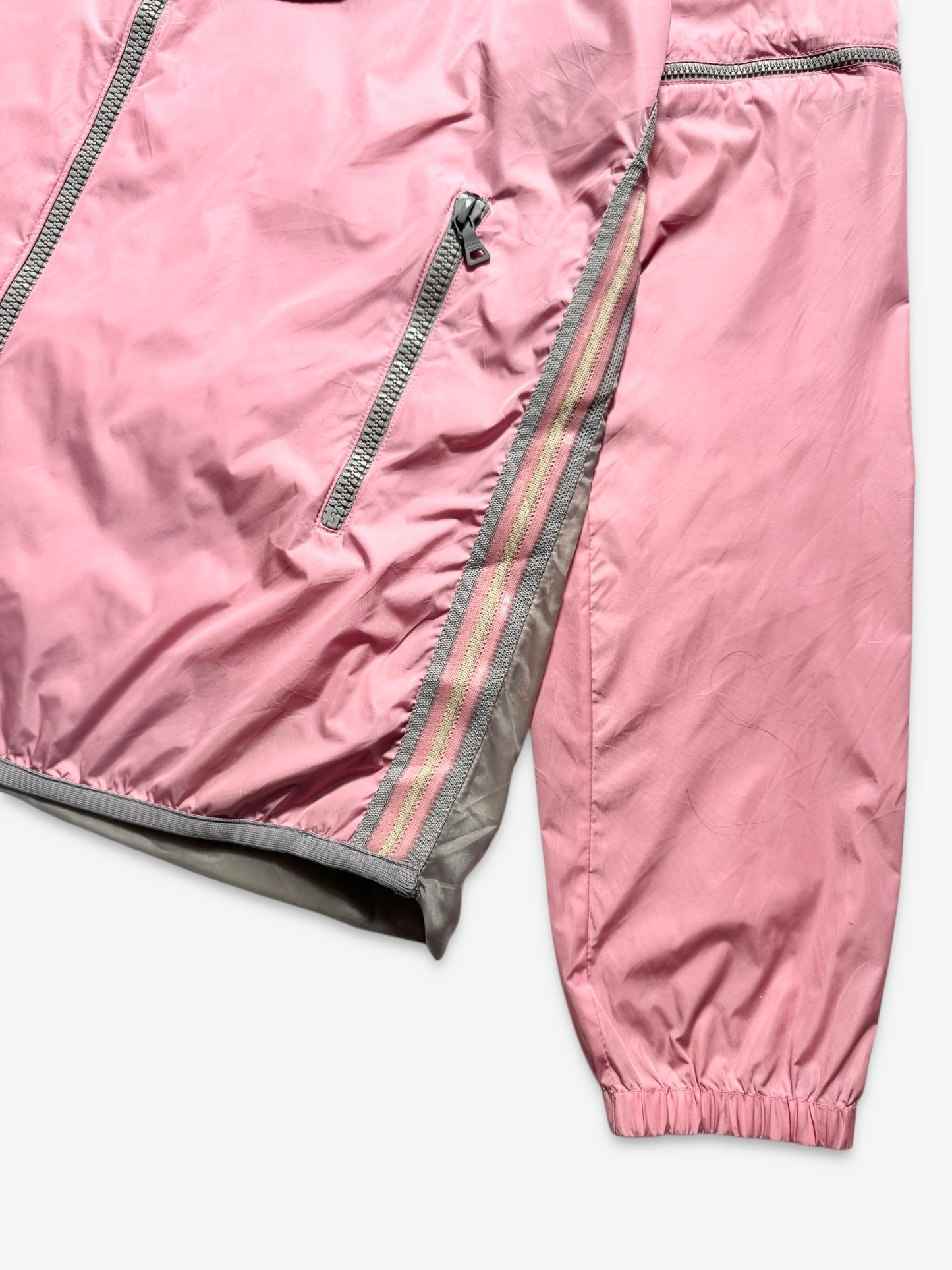 SS00' Prada Sport Baby Pink Nylon Hooded Jacket