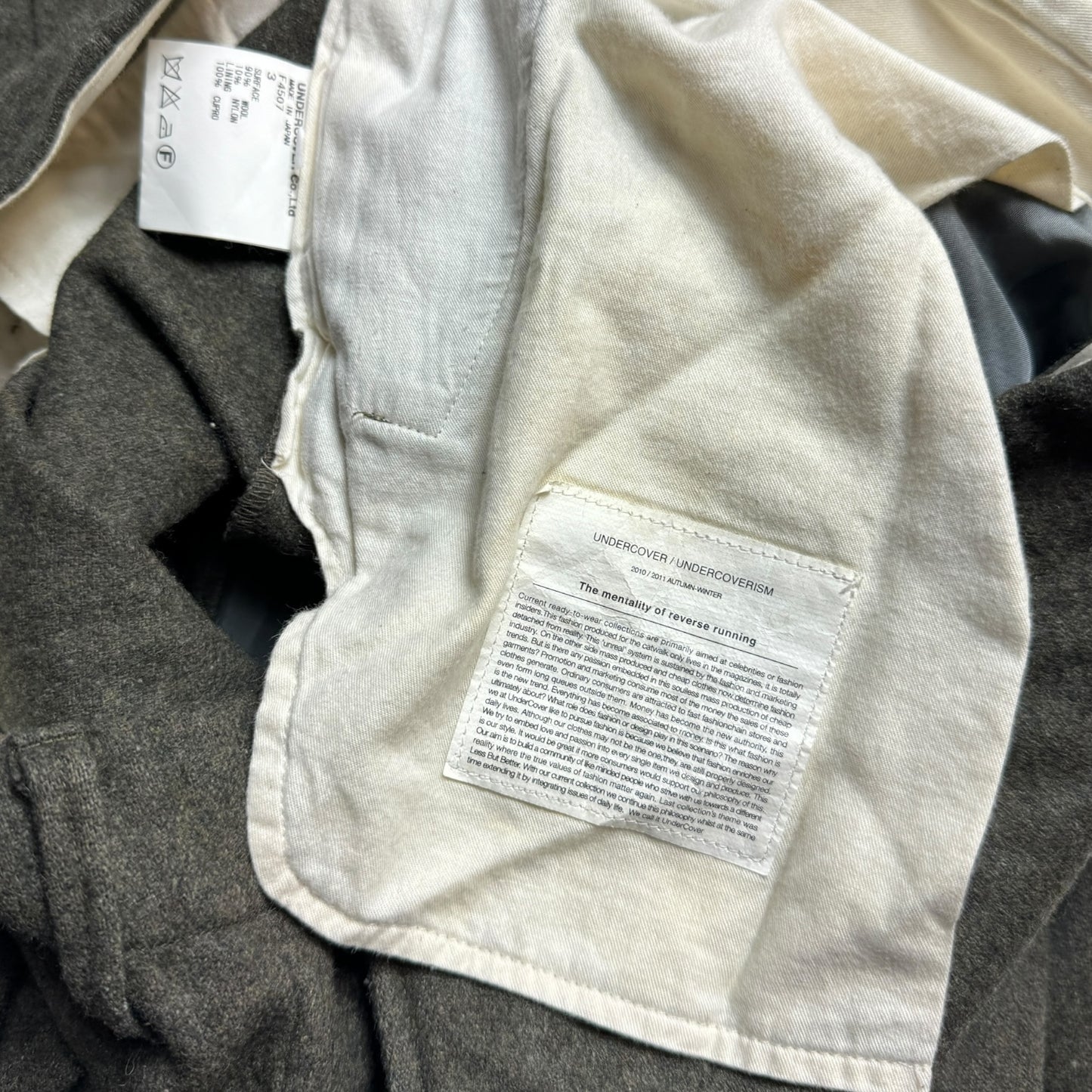 Early 2000's Undercover Wool Cargo Pant