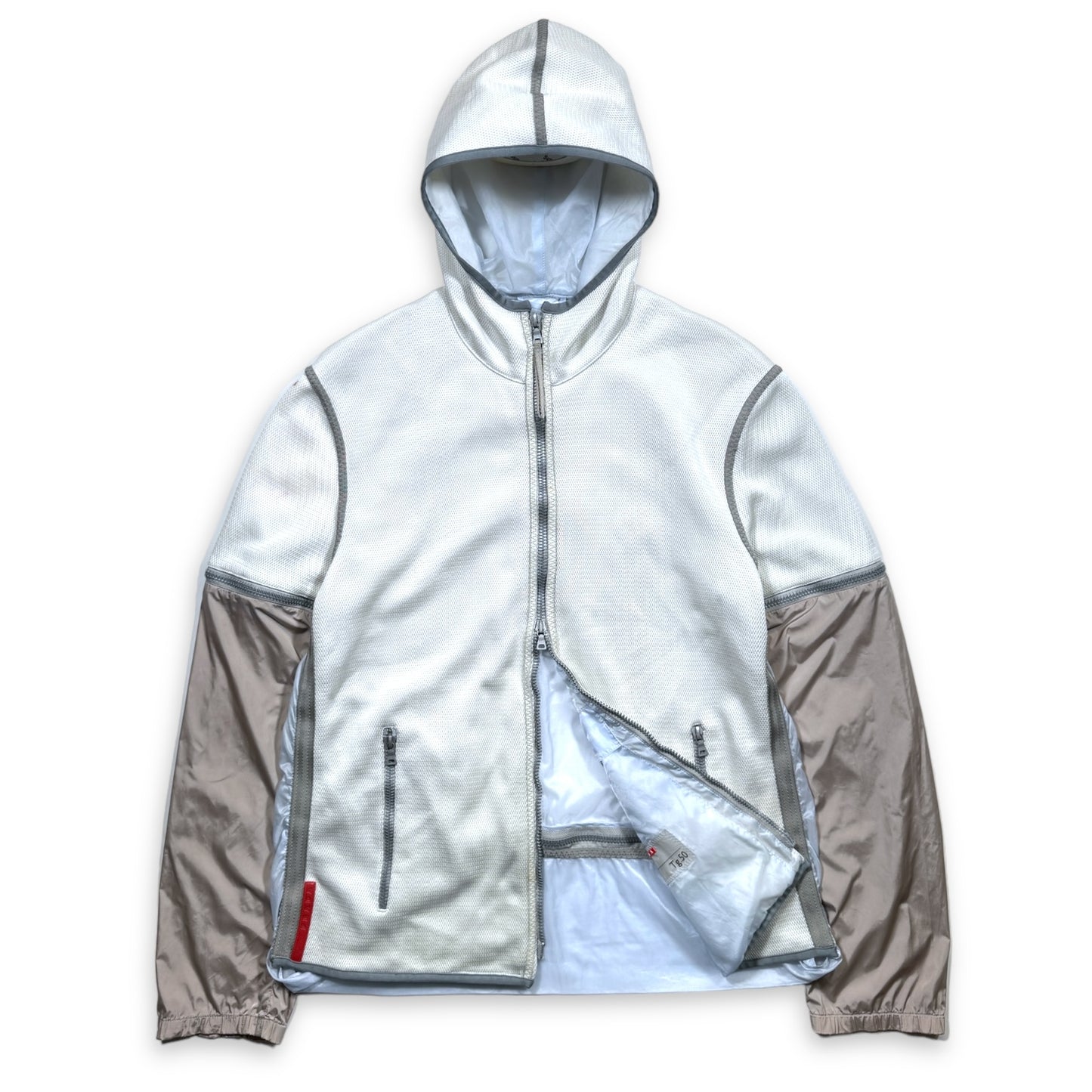 SS99' Prada Sport Transformable Mesh Hooded Jacket