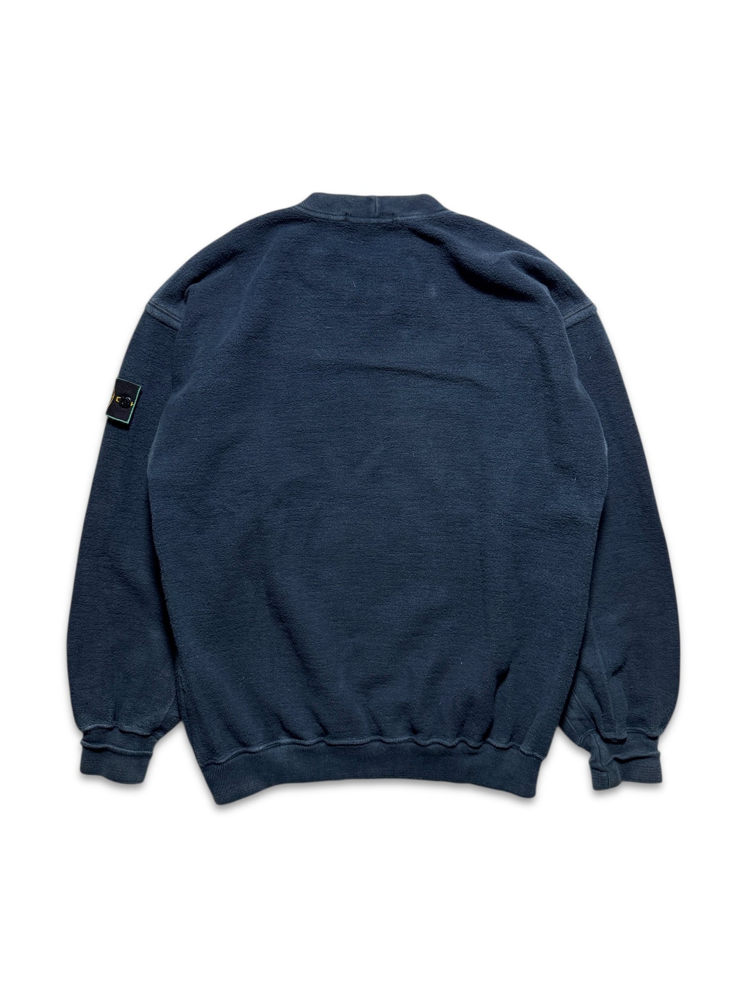 1990's Stone Island Deep Navy Fleece Crewneck