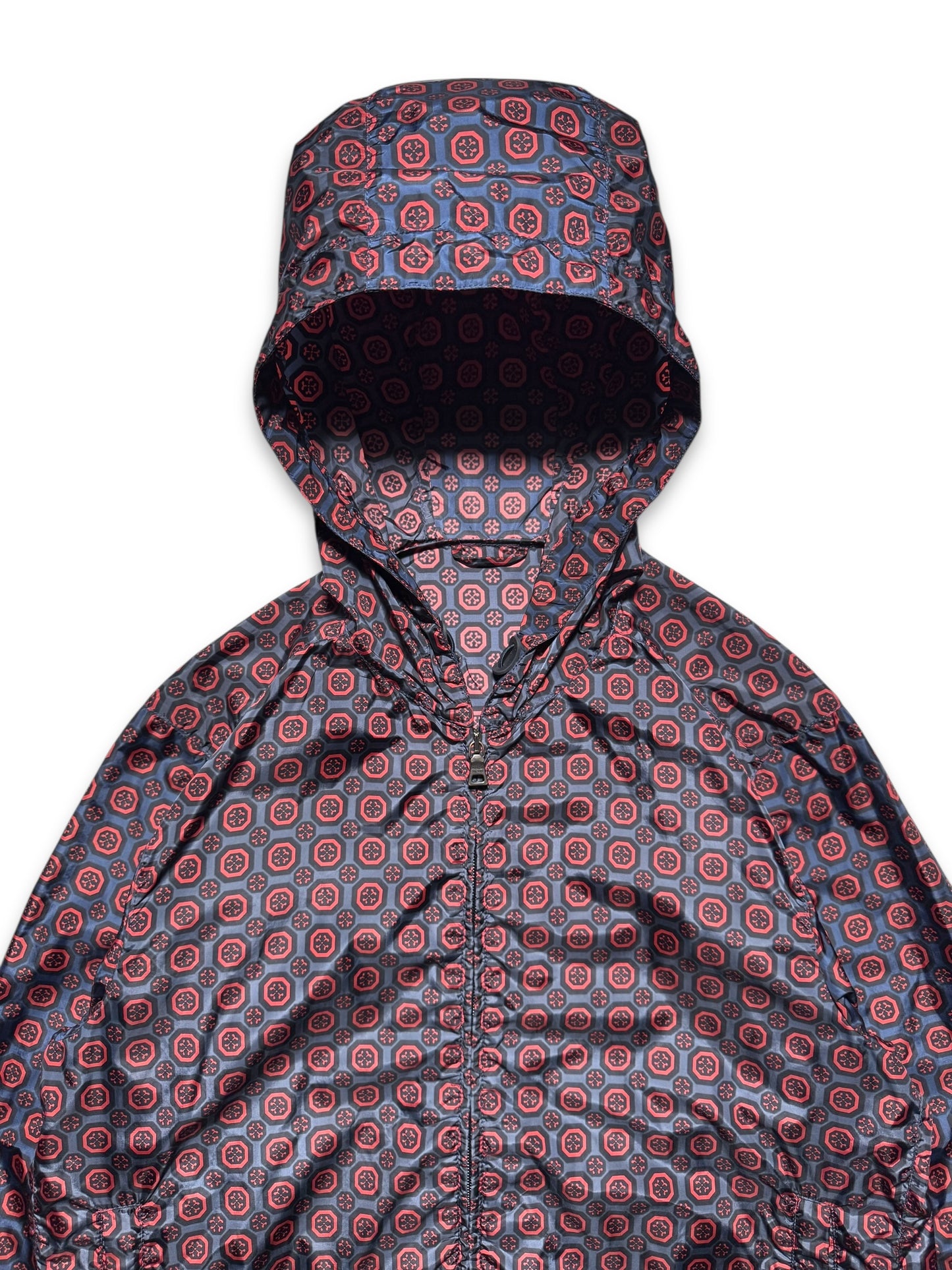 SS11' Prada Sport Nylon Shimmer Persian Pattern Jacket