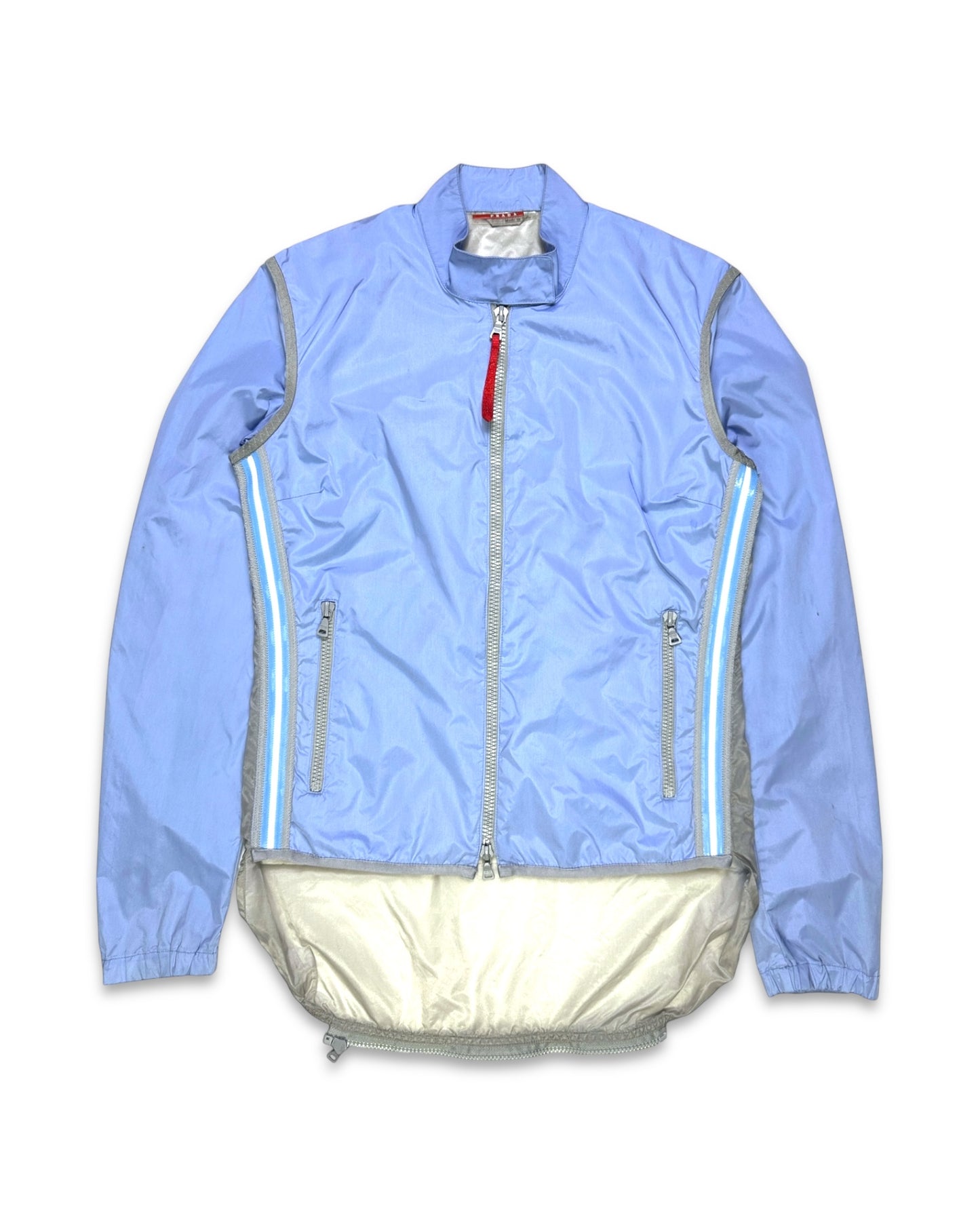 SS00’ Prada Sport Semi Transparent Back Baby Blue Jacket