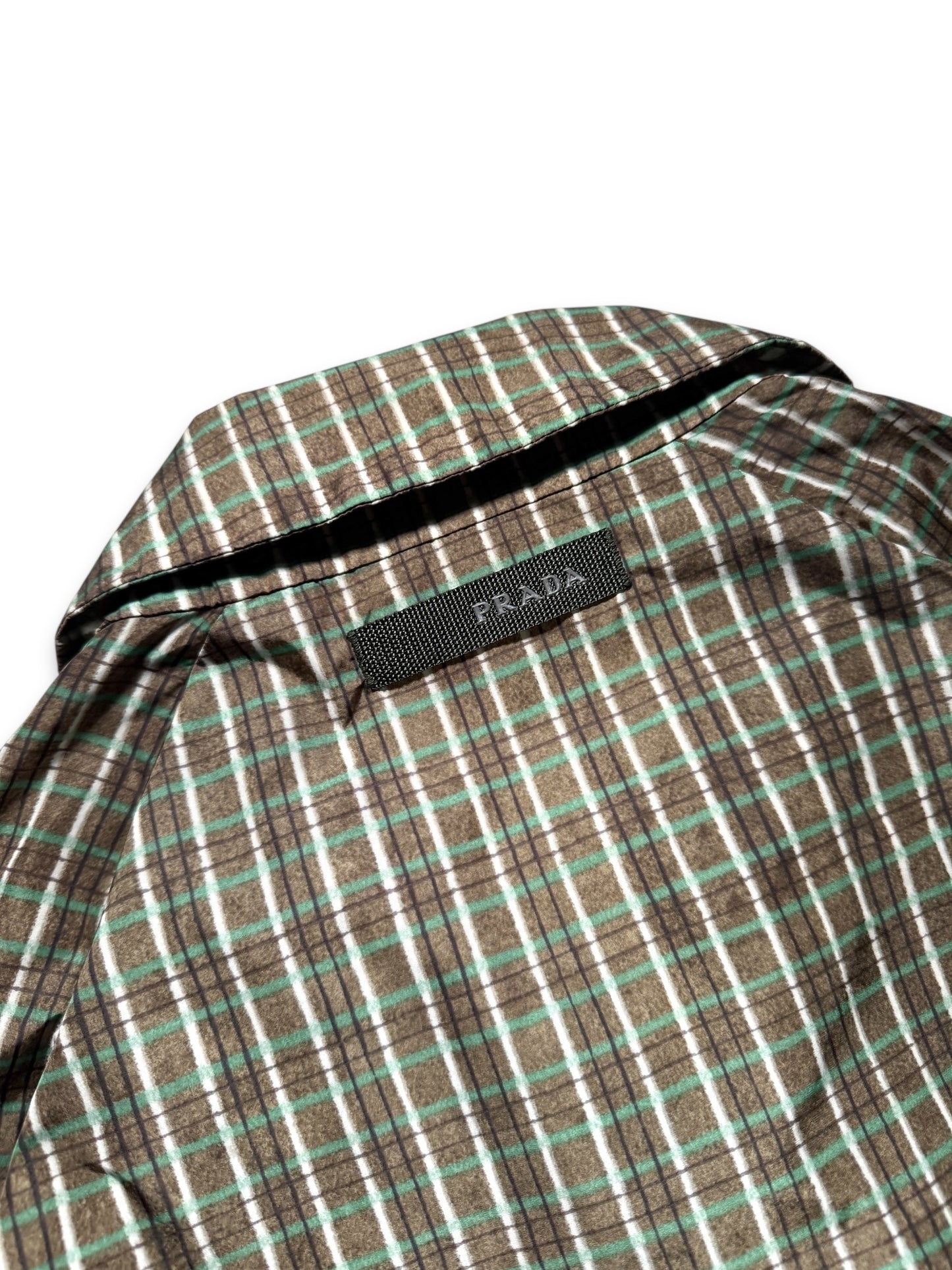 SS07' Prada Plaid Print Cropped Jacket