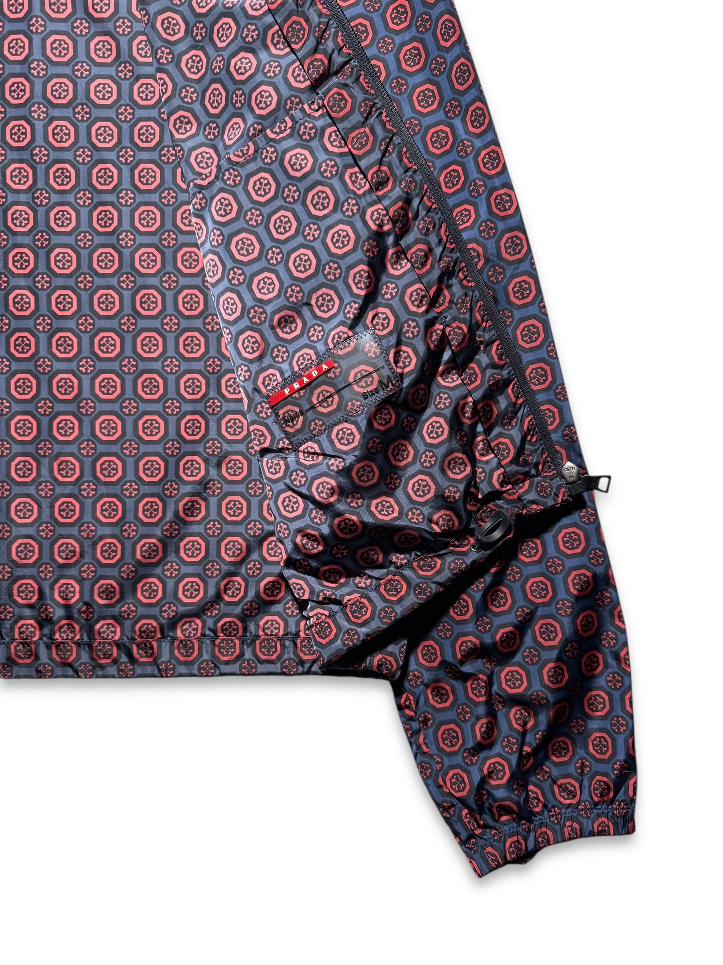 SS11' Prada Sport Nylon Shimmer Persian Pattern Jacket