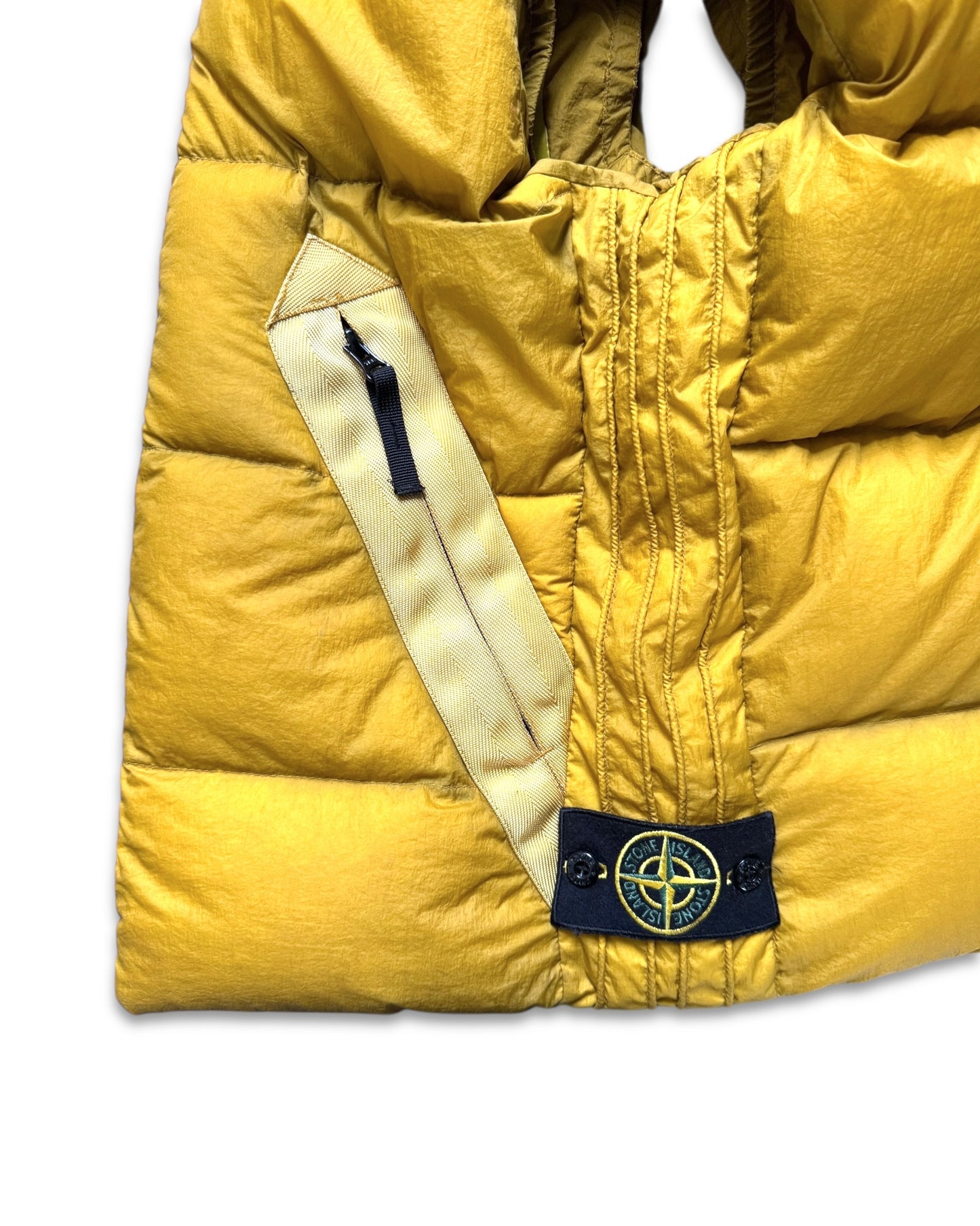AW08’ Stone Island Opaque Bright Yellow Padded Goose Down Vest