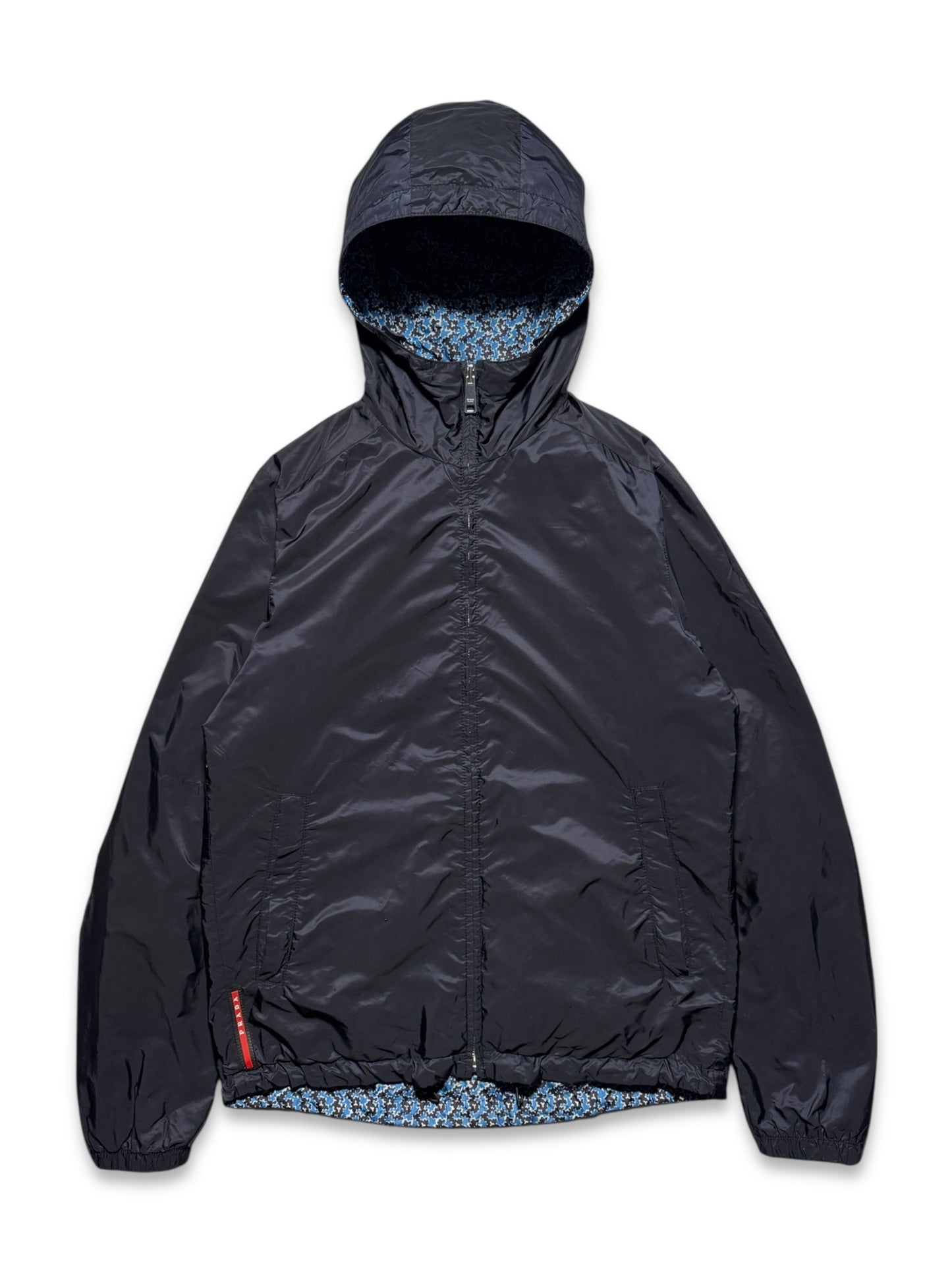 SS16' Prada Linea Rossa Reversible Nylon Hooded Jacket