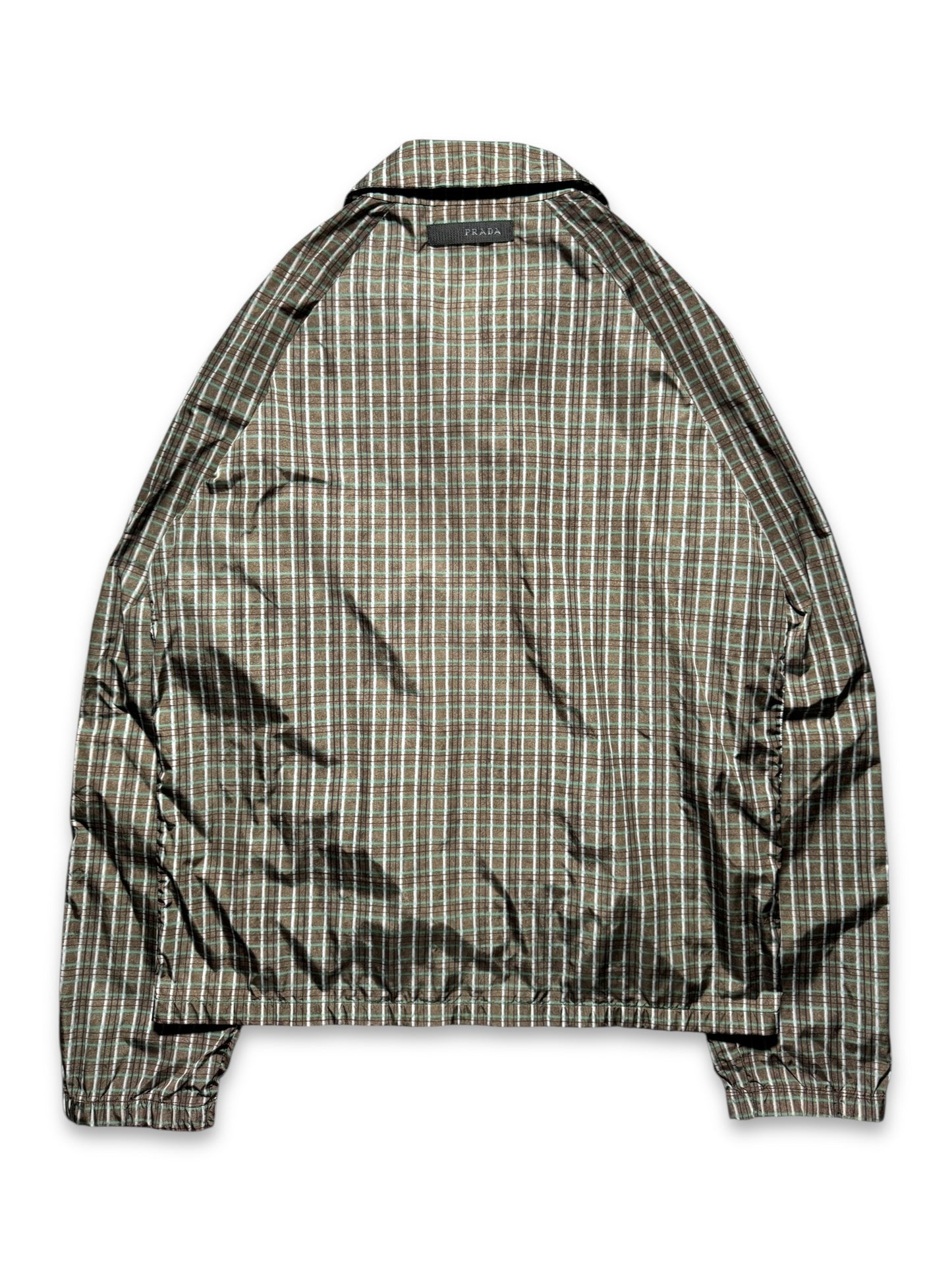 SS07' Prada Plaid Print Cropped Jacket