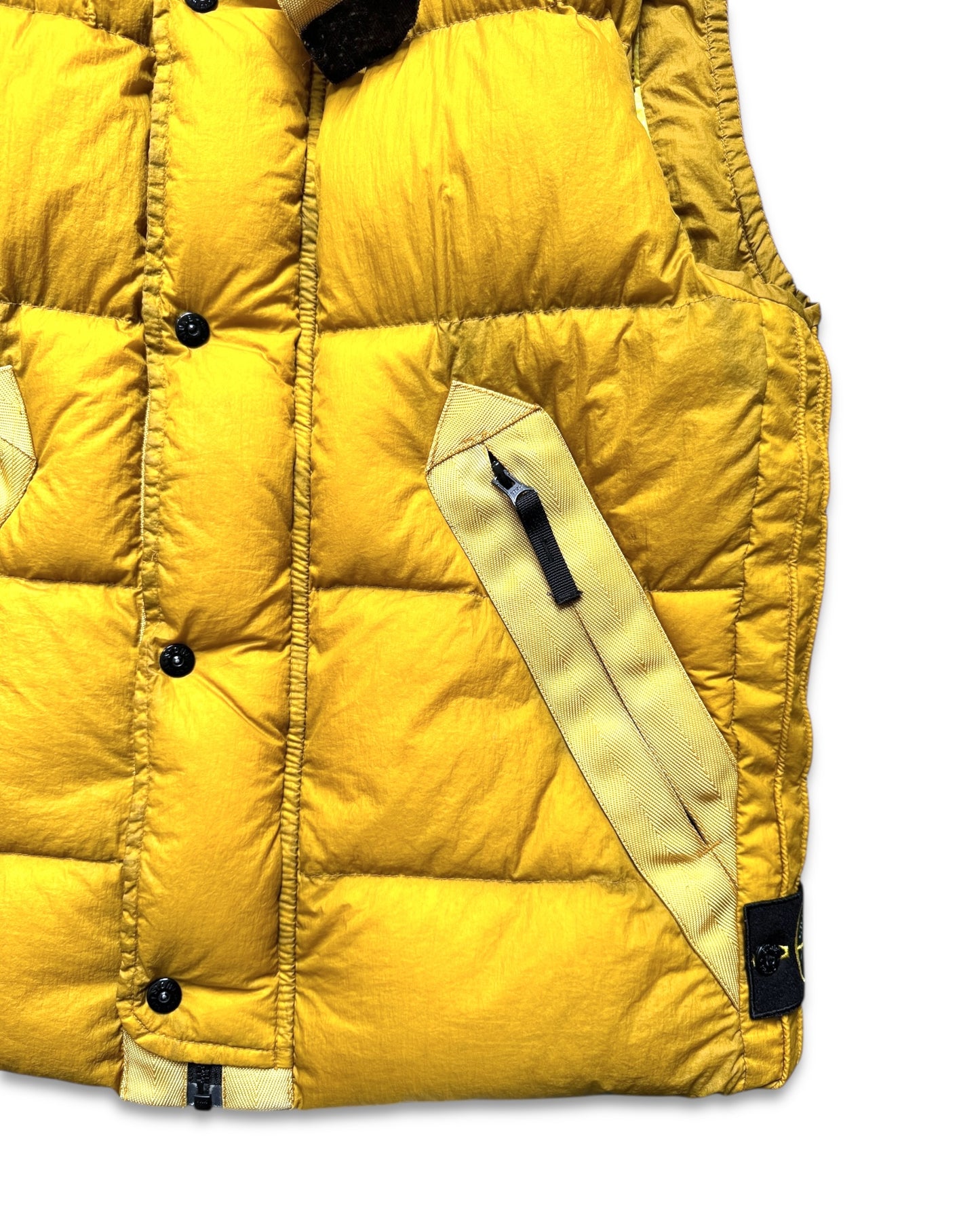 AW08’ Stone Island Opaque Bright Yellow Padded Goose Down Vest