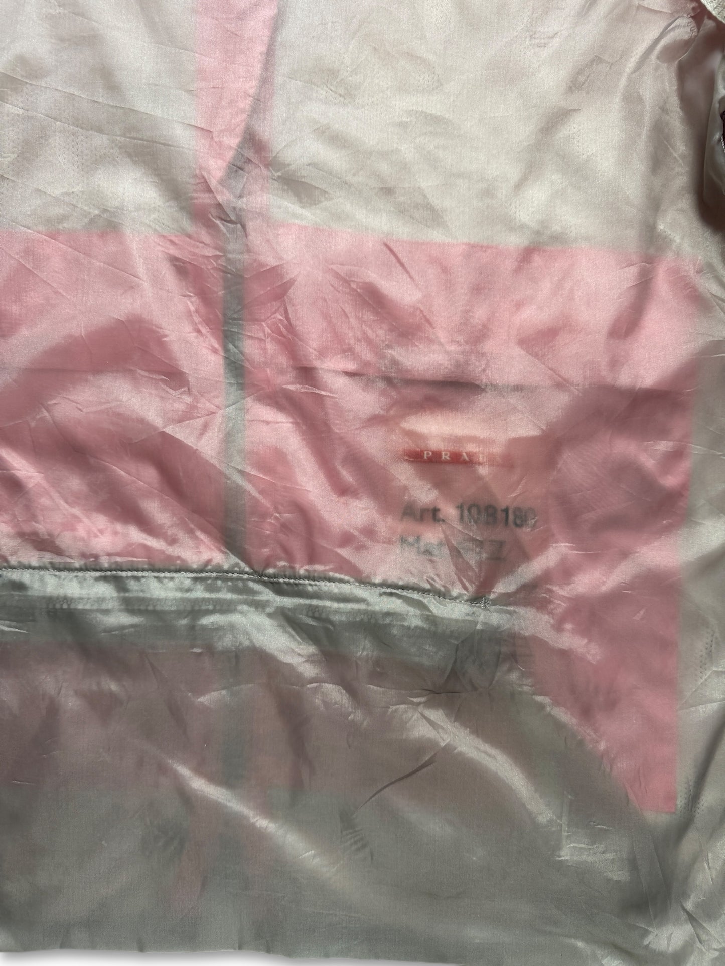 SS00' Prada Sport Baby Pink Nylon Hooded Jacket