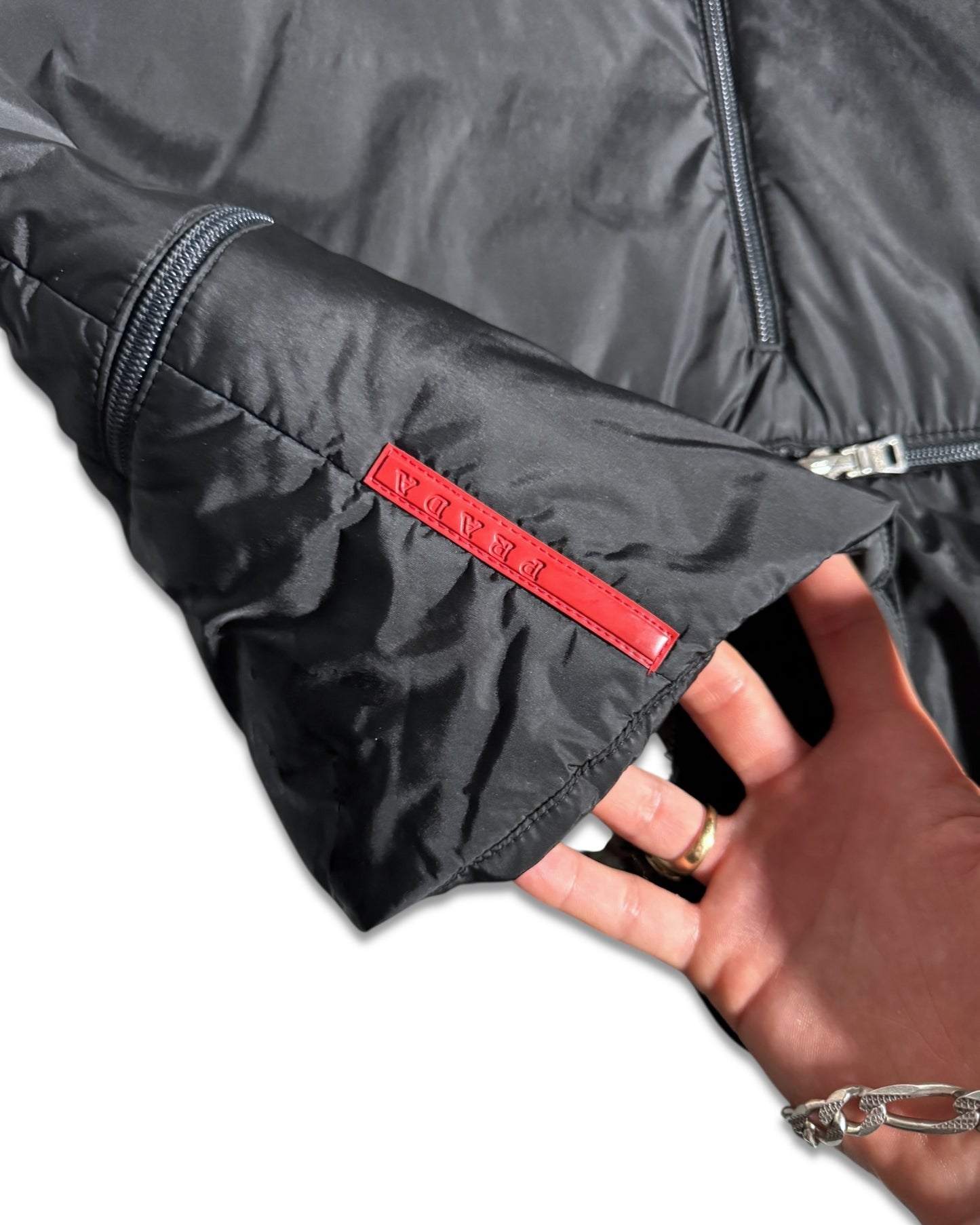 FW99' Prada Sport Packable Hooded Pullover Vest