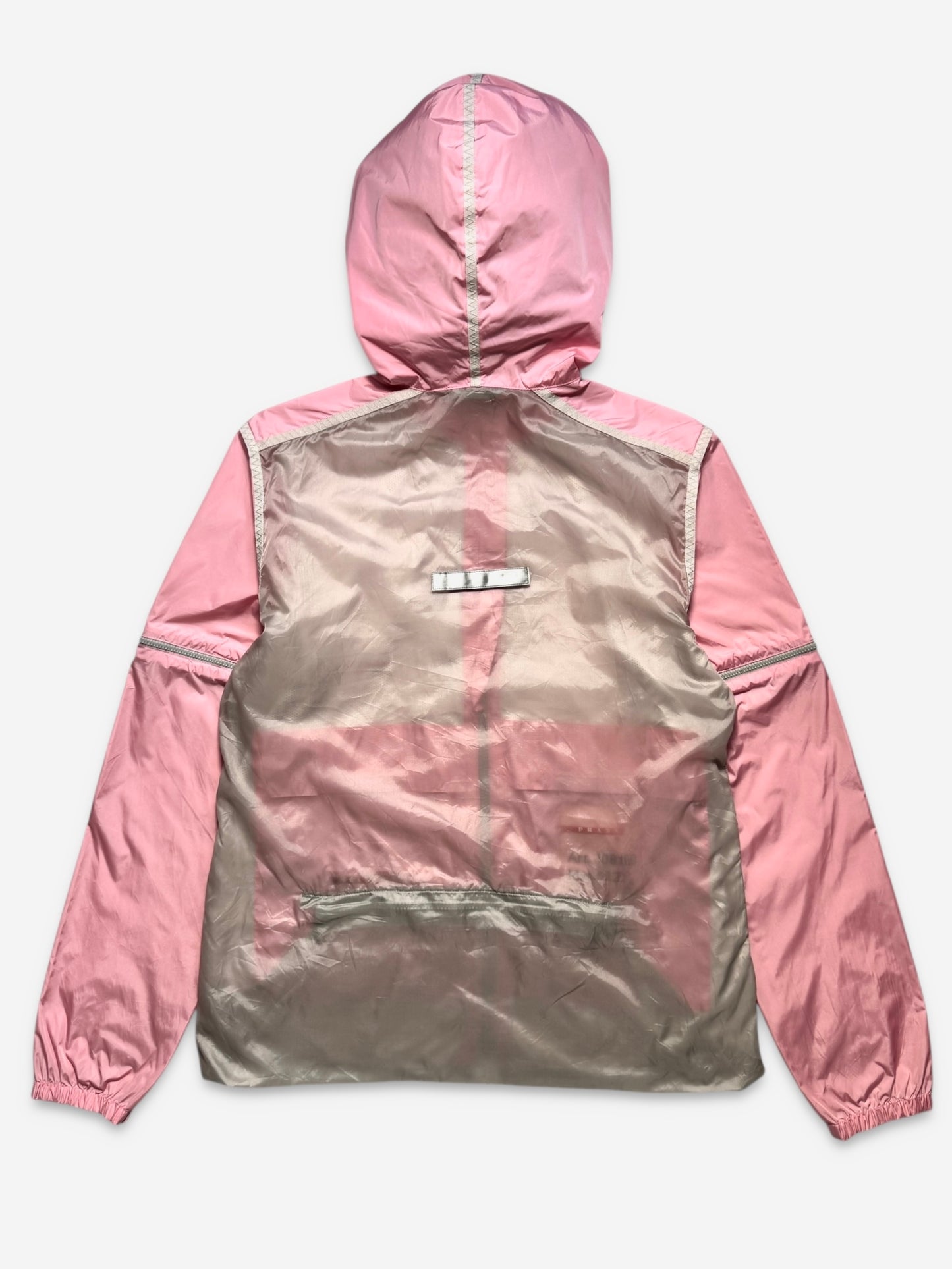SS00' Prada Sport Baby Pink Nylon Hooded Jacket