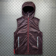 Load image into Gallery viewer, Prada Sport Burgundy Nylon Hooded Vest - Medium