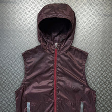 Load image into Gallery viewer, Prada Sport Burgundy Nylon Hooded Vest - Medium