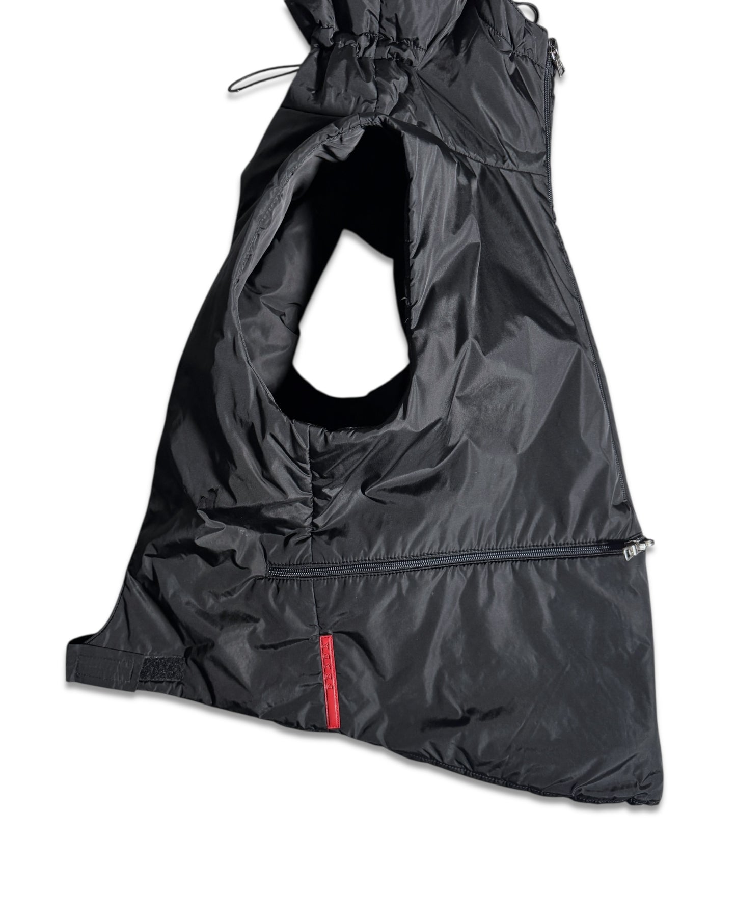 FW99' Prada Sport Packable Hooded Pullover Vest