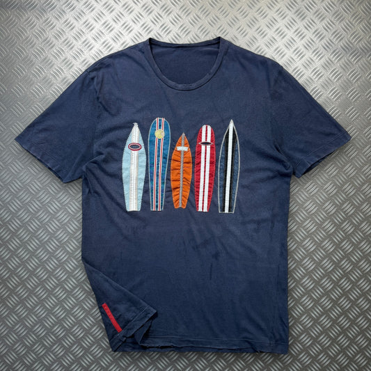 Early 2000's Prada Sport Surfboard Tee - Medium / Large
