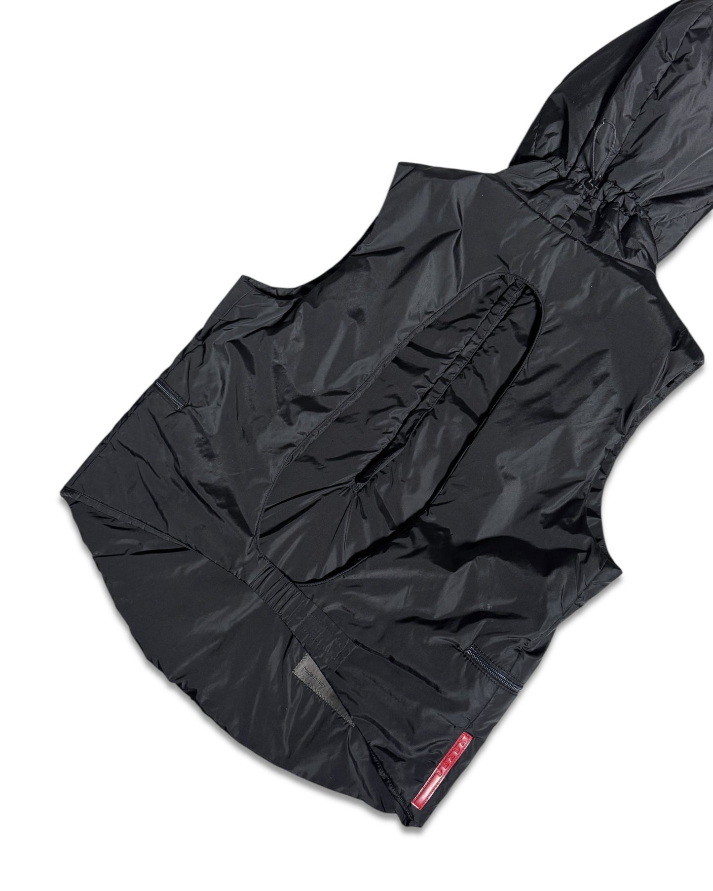 FW99' Prada Sport Packable Hooded Pullover Vest