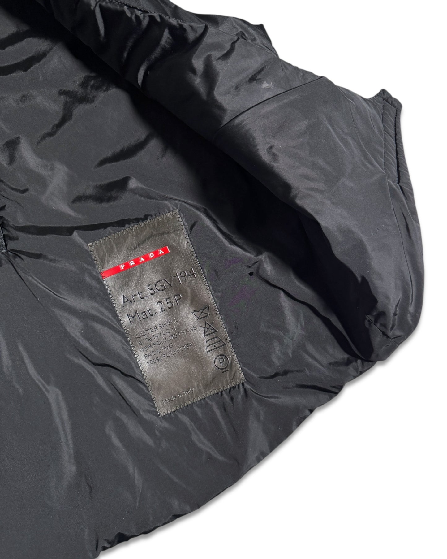 FW99' Prada Sport Packable Hooded Pullover Vest