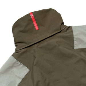 Prada Sport Luna Rossa Khaki Green/Grey Gore-Tex Skii Jacket - Medium / Large