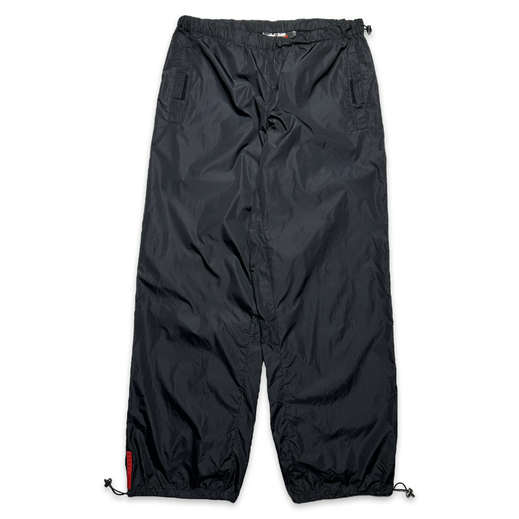 Pantalon coquille en nylon Prada Sport SS99 - Taille 28-32