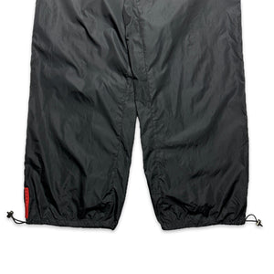 Pantalon coquille en nylon Prada Sport SS99 - Taille 28-32" 