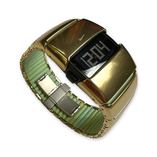 Montre numérique Nike D-Line en acier inoxydable du début des années 2000