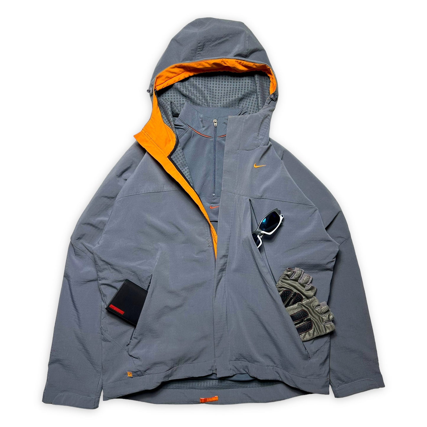 Veste technique ventilée Nike Dusty Lilas/Orange - Extra Large 