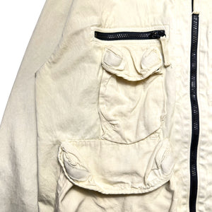 SS95’ Stone Island Light Yellow Multi Pocket Jacket - Large