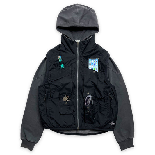 Nike ACG Storm-Clad Gilet tactique multi-poches doublé polaire noir Automne 01' - Moyen
