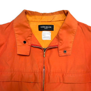 1989 Stone Island Golf Orange Chore Jacket - Medium / Large