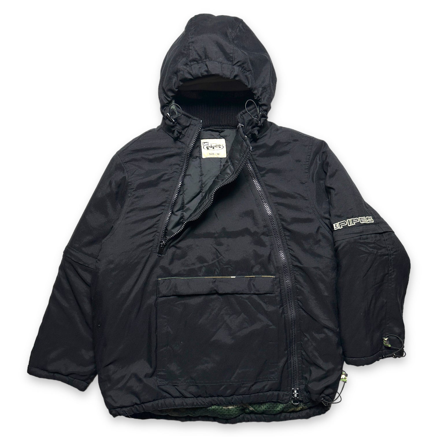 Hooded Asymmetrical Zip Jacket