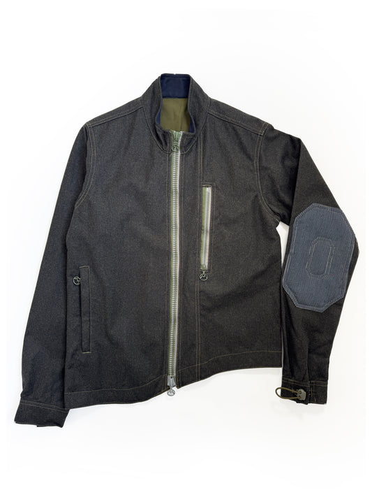 1999 Maharishi Loro Piana Storm System Wool 3M Reflective Curved Hem Jacket