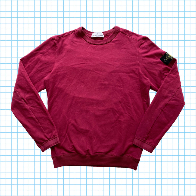 Stone Island Burgundy Crewneck AW18’ - Medium