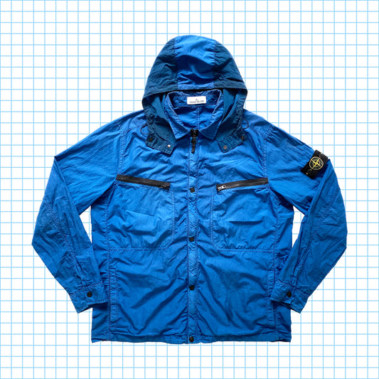 Stone Island Surchemise à capuche en métal et nylon avec double poche zippée SS15' - Extra Large / Extra Extra Large