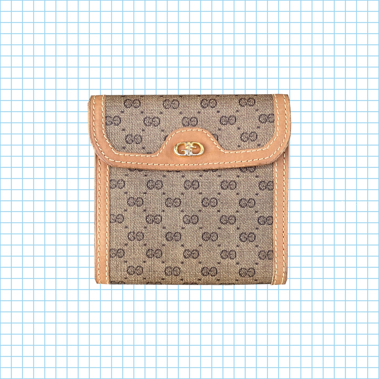 portefeuille Gucci authentique vintage des années 80