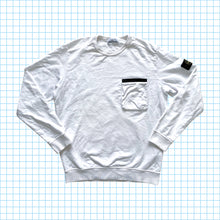 Load image into Gallery viewer, Stone Island Cocaine White Zip Chest Pocket Crew SS17 - Extra Large
