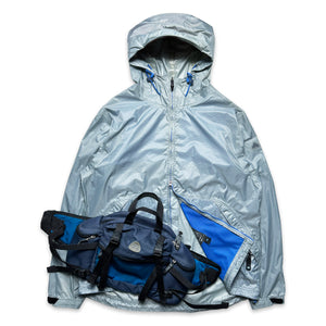 Nike ACG Baby Blue/Silver Semi Transparent Lightweight Ripstop Windbreaker - Extra Large / Extra Extra Large
