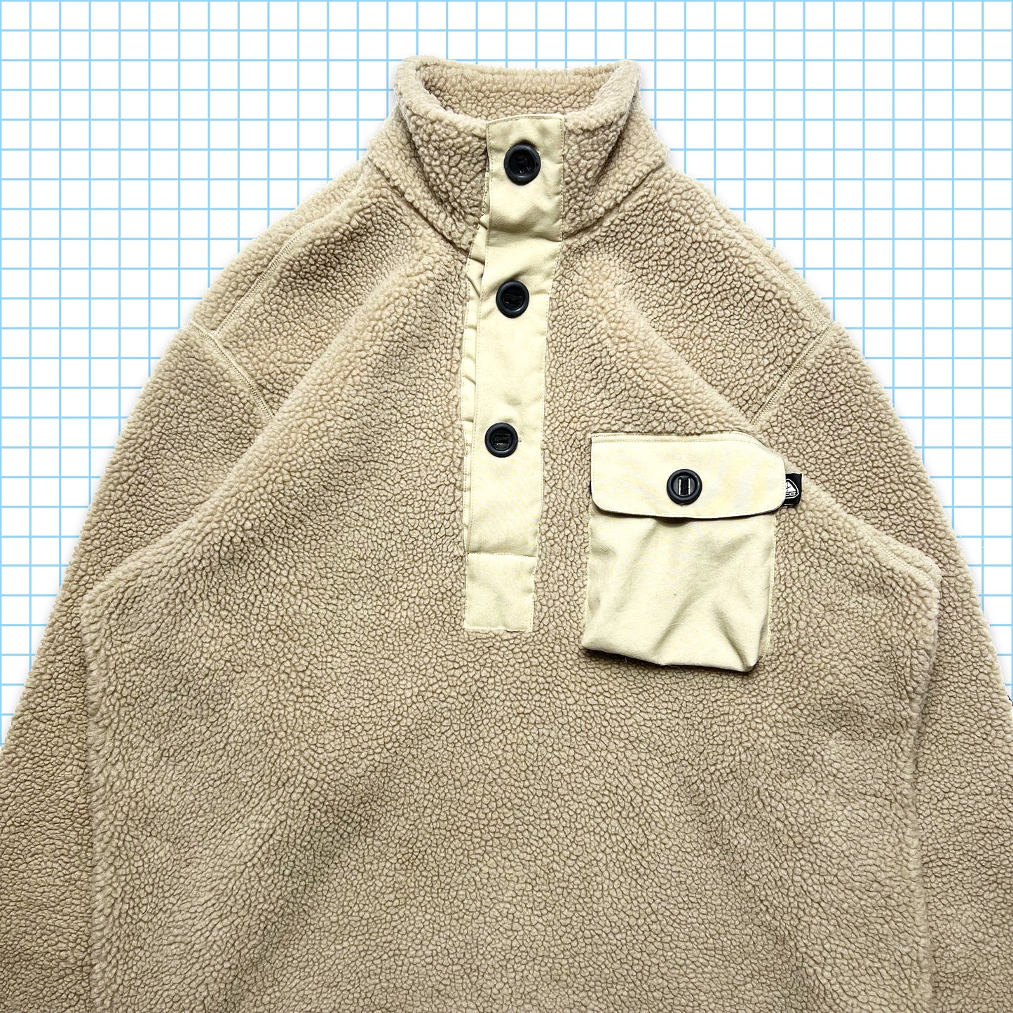 Nike ACG Deep Pile Sherpa Quarter Button Up - Medium / Large