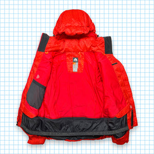Nike ACG Two Tone Red Full Graphic Puffer Jacket - Small / Medium