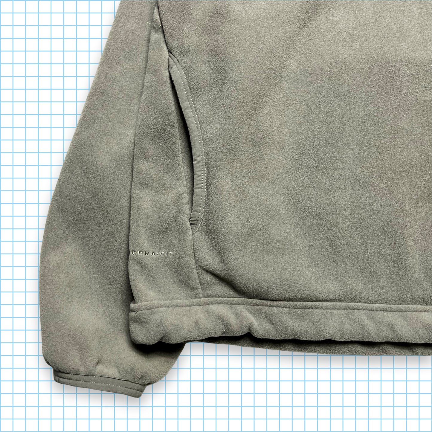 Nike ACG Khaki/Grey Quarter Zip Fleece - Small / Medium