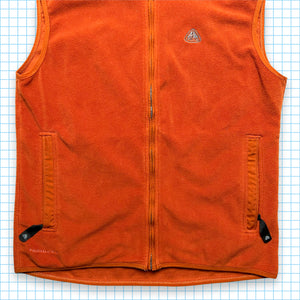 Nike ACG Burnt Orange Fleece Vest - Medium