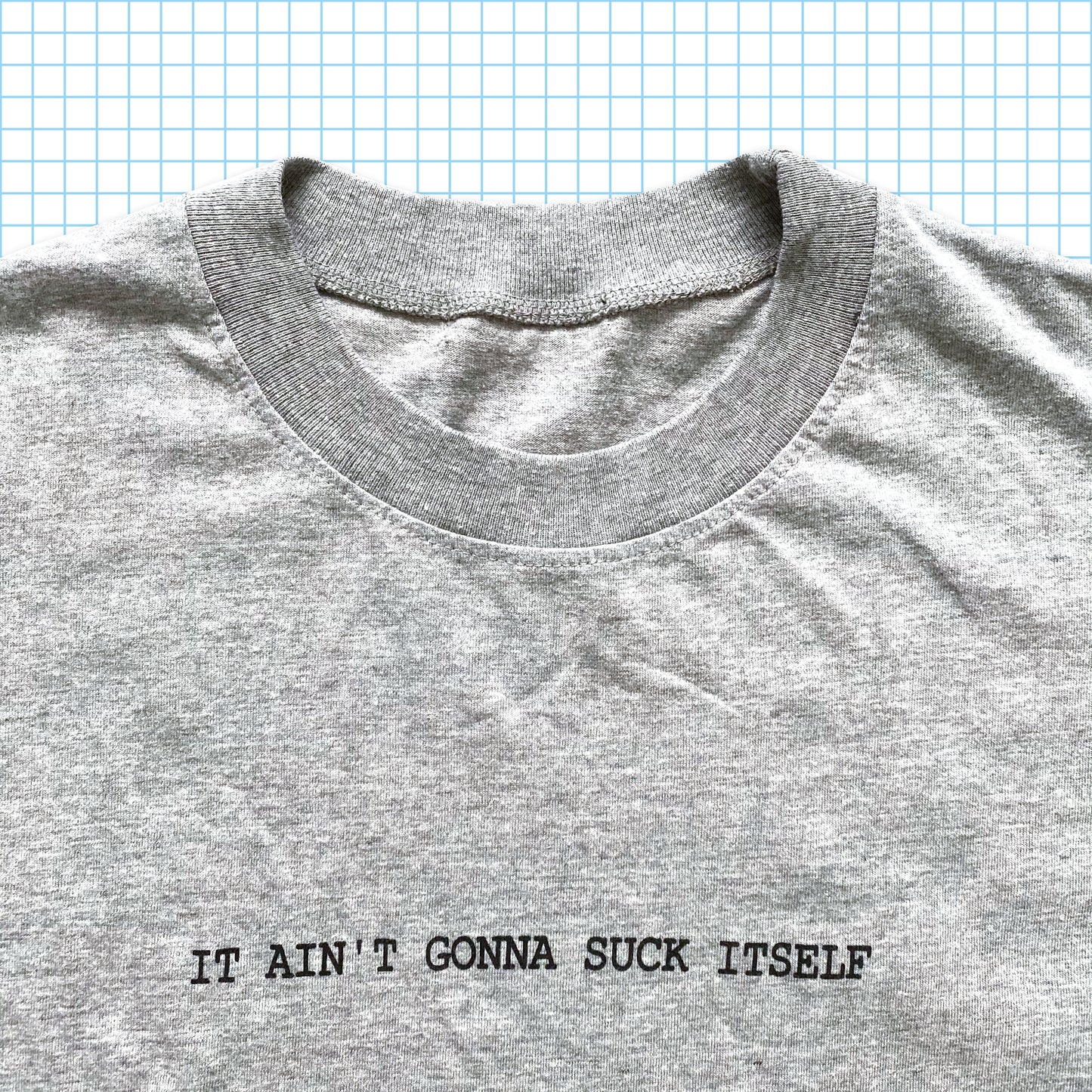 T-shirt vintage « Ça ne va pas se sucer » - Grand