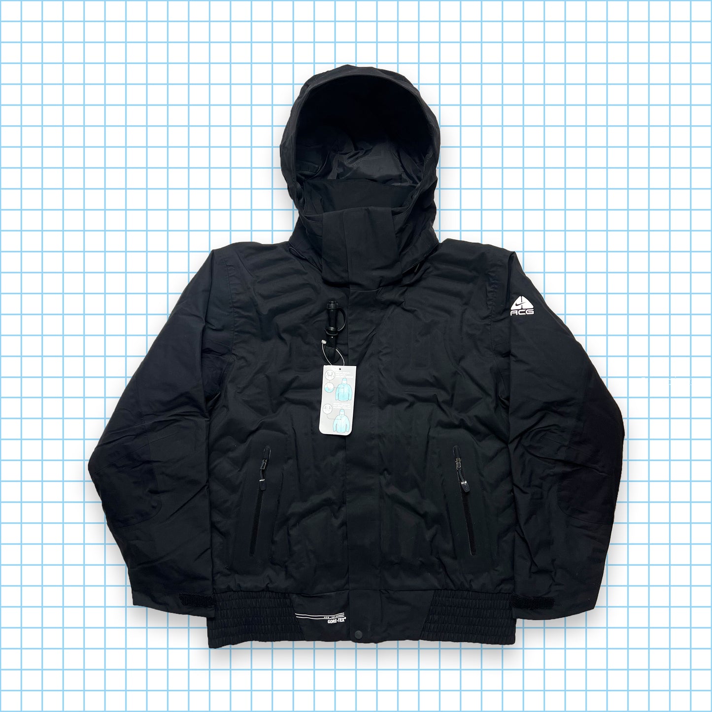 Veste gonflable Nike ACG noire Gore-tex automne 08 '-très petit