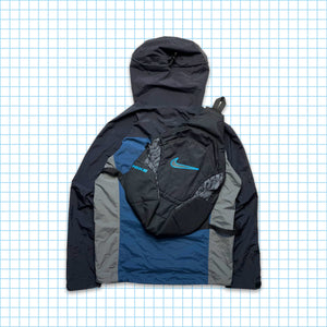 Vintage Nike Technical Black/Blue Tri-Harness Bag