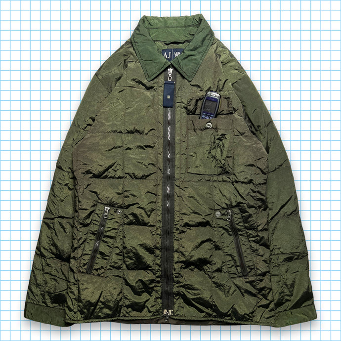 Armani Jeans Veste chatoyante vert forêt - Moyen