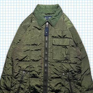 Armani Jeans Forest Green Shimmer Jacket - Medium