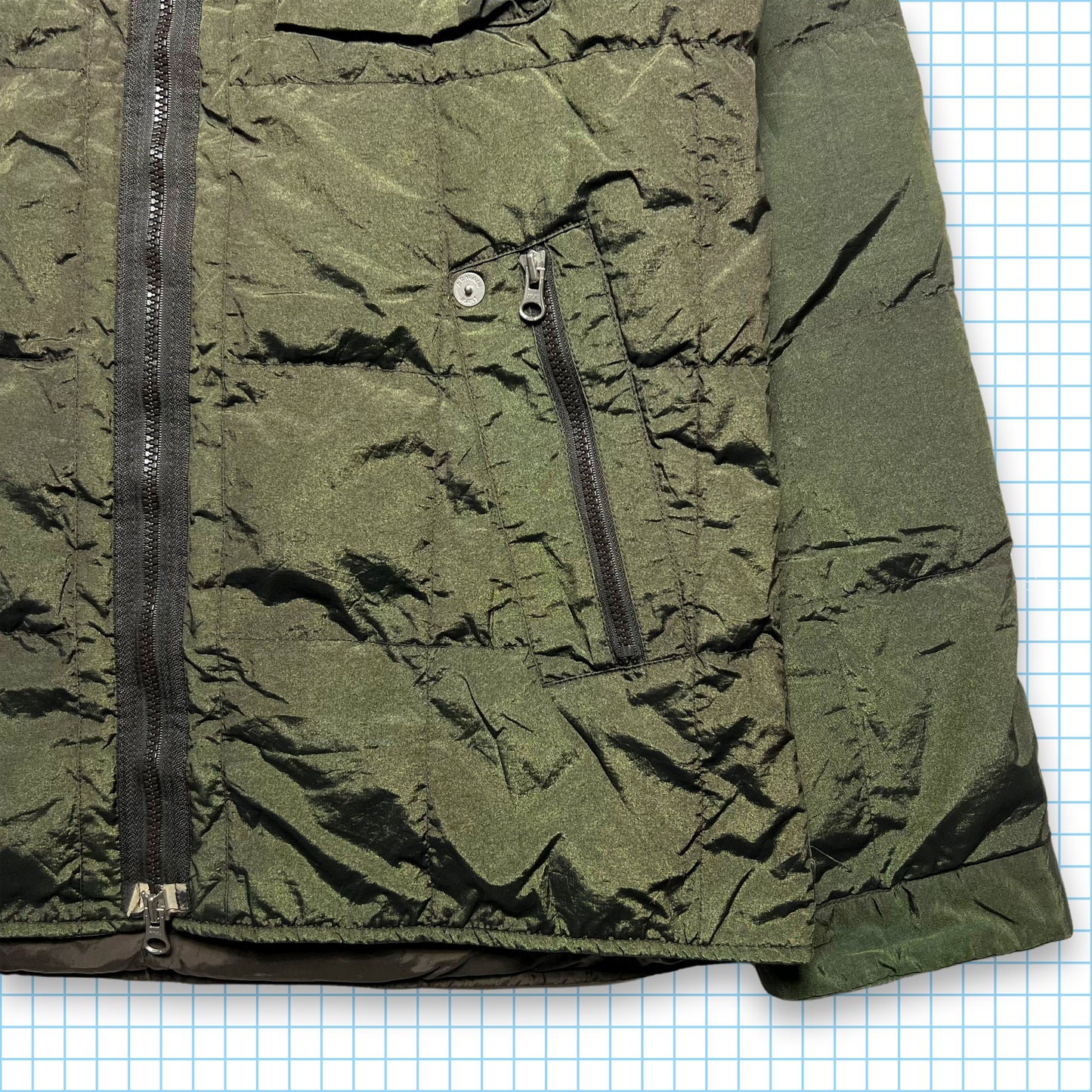 Armani Jeans Forest Green Shimmer Jacket - Medium