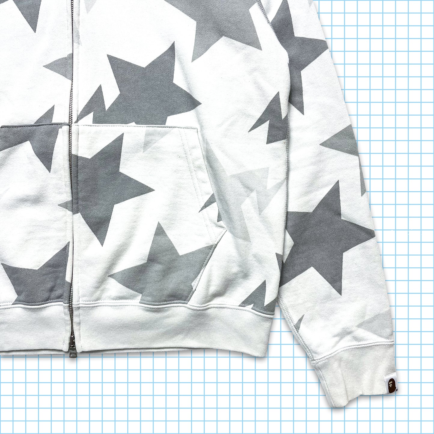 Vintage Bape Sta Full Zip Hoodie - Medium