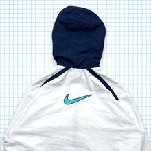 Load image into Gallery viewer, Vintage Nike Blue/White Big Swoosh Quarter Zip Pullover - Medium / Large