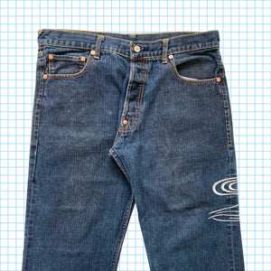 Jean en denim à lisière brodée Evisu Koi Carp - Taille 34/36"