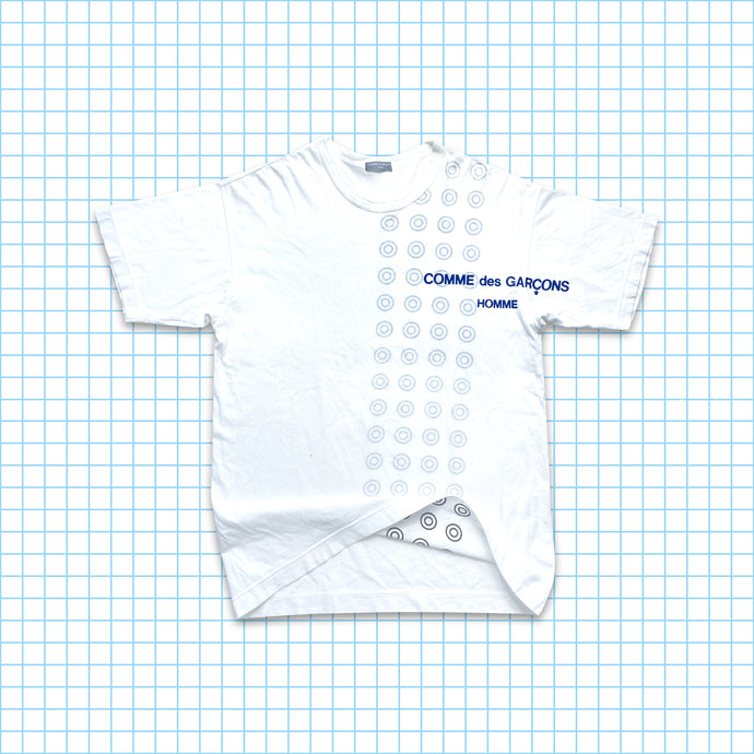 1999 Comme Des Garçons Homme T-shirt double face à pois / logo imprimé - Grand